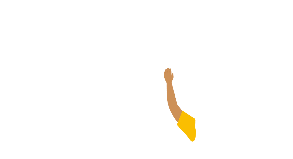 white shape background